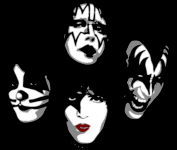 поп-арт с фото группа Kiss