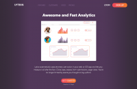 Дизайн landing page для Lytics.io — серивса для маркетологов