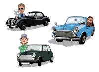 Шаржи для журнала Classic and Sports Car