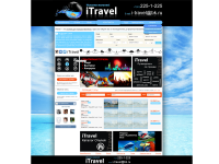 Сайт на фотографии для тур.компании iTravel