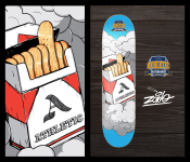 Дизайн доски для "Athletic Skateboards".
