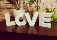 Объемные буквы LOVE