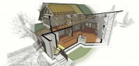 Индивидуальный жилой дом_3D-разрез