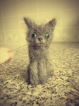 котенок из шерсти (сухое валяние)