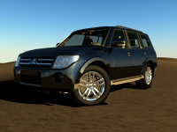 рендер Mitsubishi pagero 4, v-ray