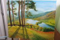 Пейзаж, масло