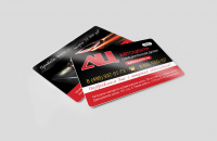 Пластиковые карты в фирменном стиле для Автоцентра