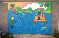 Роспись гаражных ворот