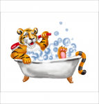 Тигр в ванной