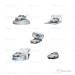 Сет иконок  оценка авто