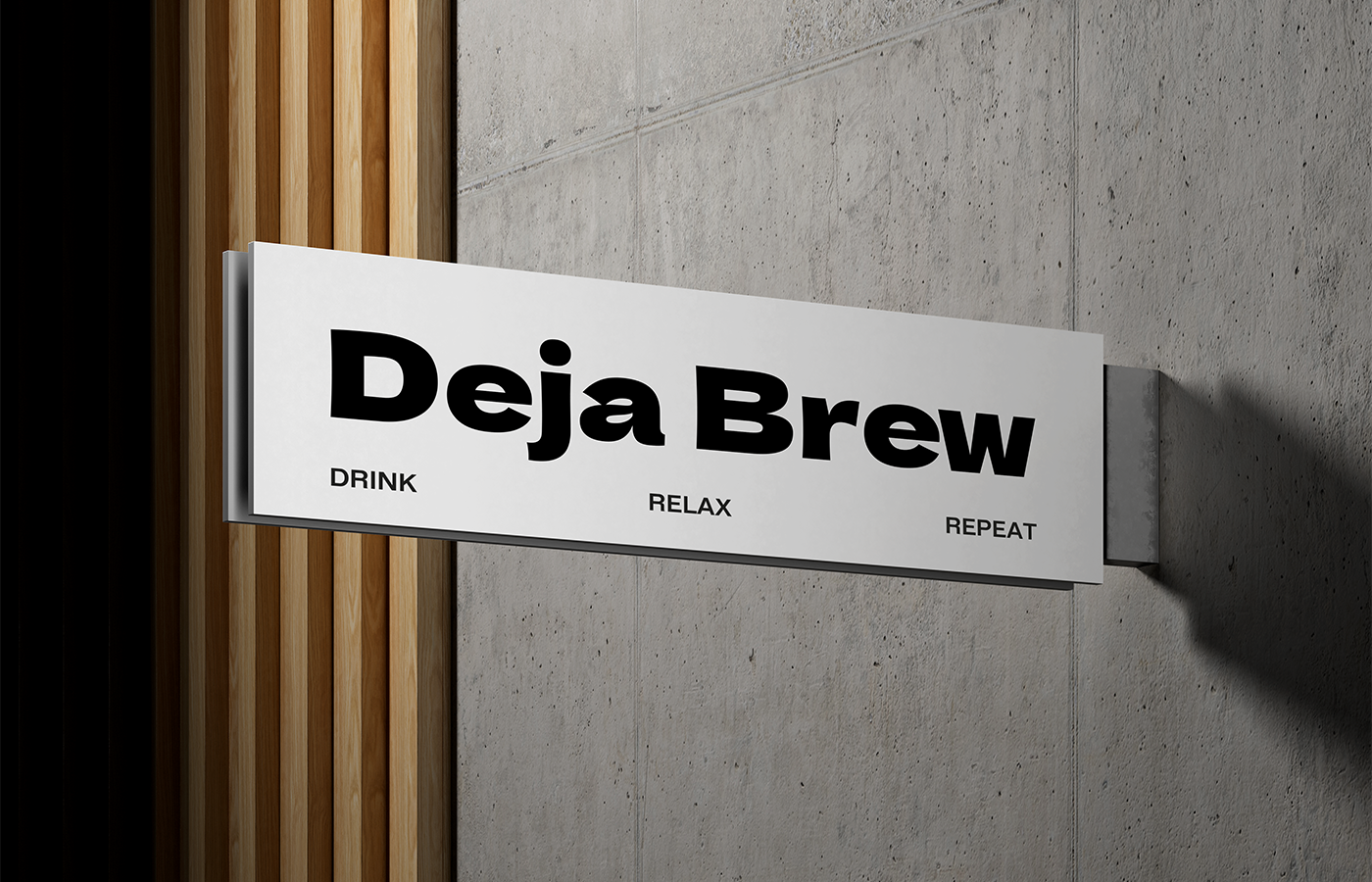 Фирменный стиль для кофейни Deja Brew