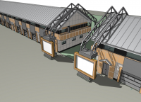 3D-моделирование концепции экстерьера пром.базы. 4/4