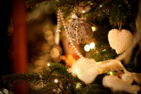 Christmas tree decorating