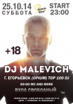 Афиша DJ Malevich