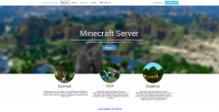Дизайн официального сервера Minecraft