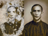 Сложная реставрация старой фотографии до и после