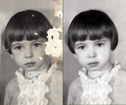 Реставрация старой фотографии до и после