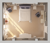 Спальня коттеджа