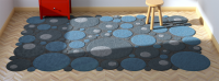 Carpet Bubbles Blue Rug