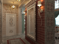 Деревянный дом в стиле прованс