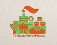 логотип для частной пекарни "VaviLoveSugarFactory"
