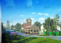 Входная группа в коттеджный поселок