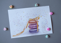 Food иллюстрация "Makarons"