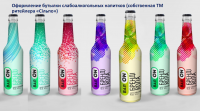 Оформление бутылки слабоалкогольных напитков