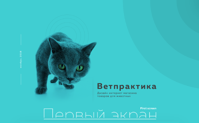 Дизайн для интернет магазина товаров для животных