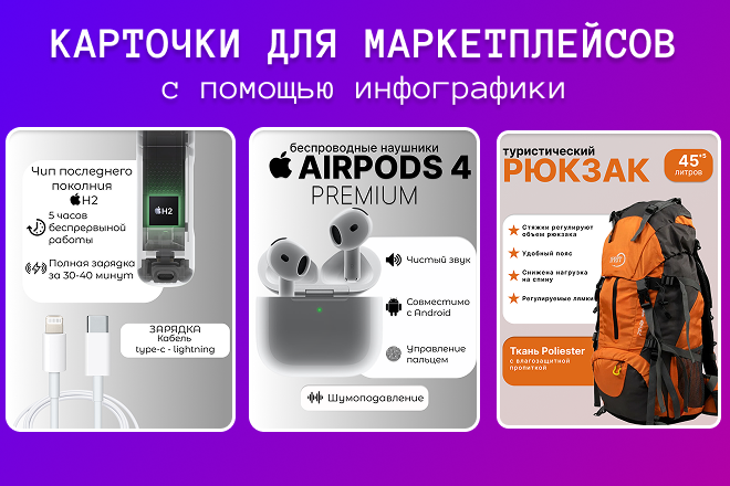 Карточка для маркетплейса Wildberries