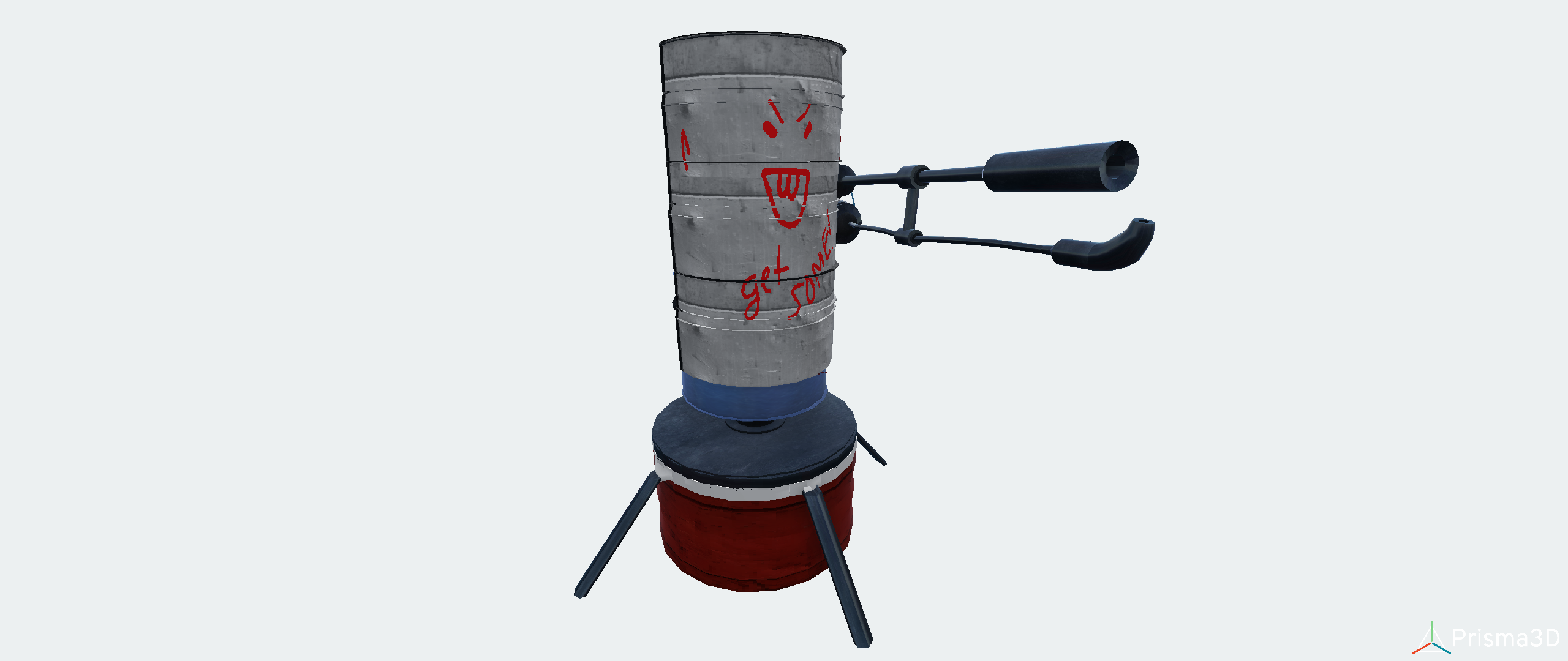 3D модель - «Огненная турель из игры Rust»