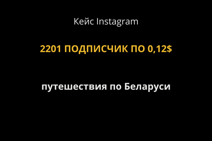 Подписчики по 0.12$ в сфере туризма