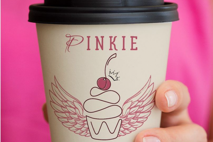 Логотип для кофейни PINKIE WINKIE