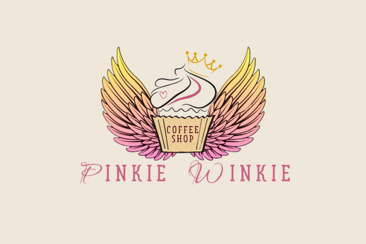 Логотип для кофейни PINKIE WINKIE