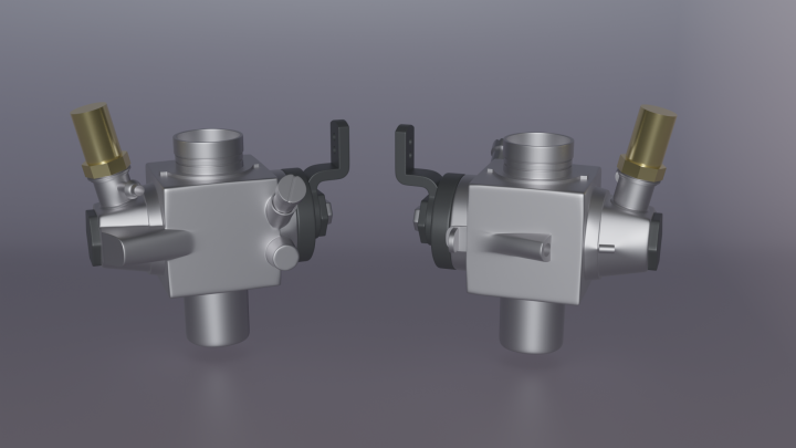 Автомобильный карбюратор в сборе