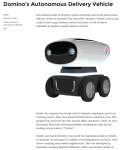 Ru->En Domino's Autonomous Delivery Vehicle