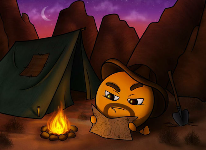 2D иллюстрация заставка для игры
