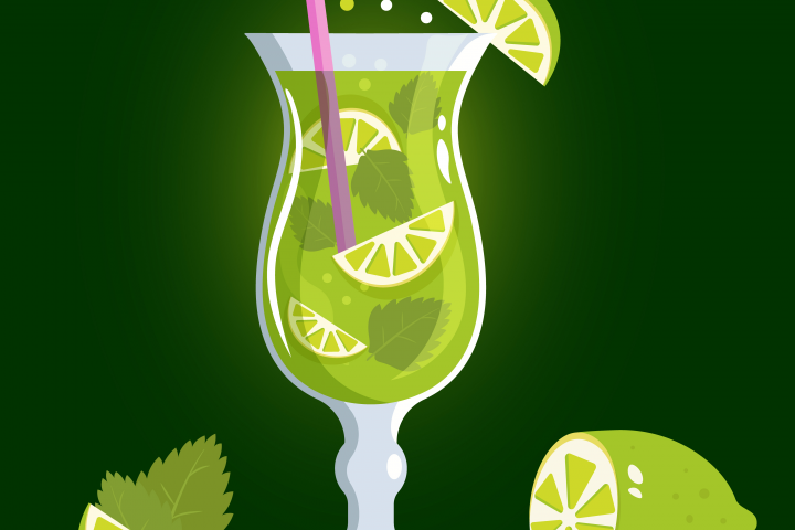 бокал с коктейлем