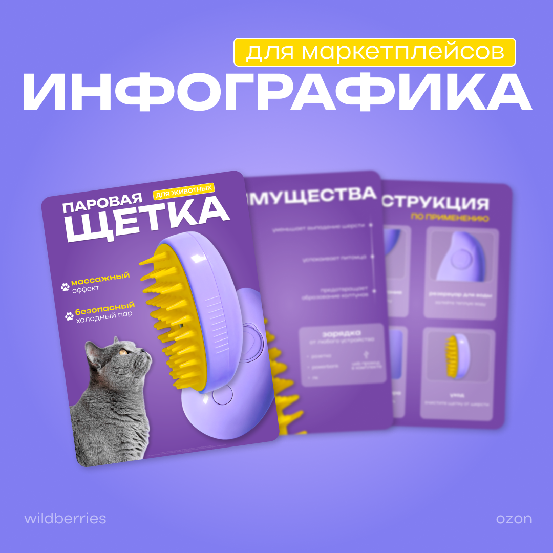 Паровая щетка для животных