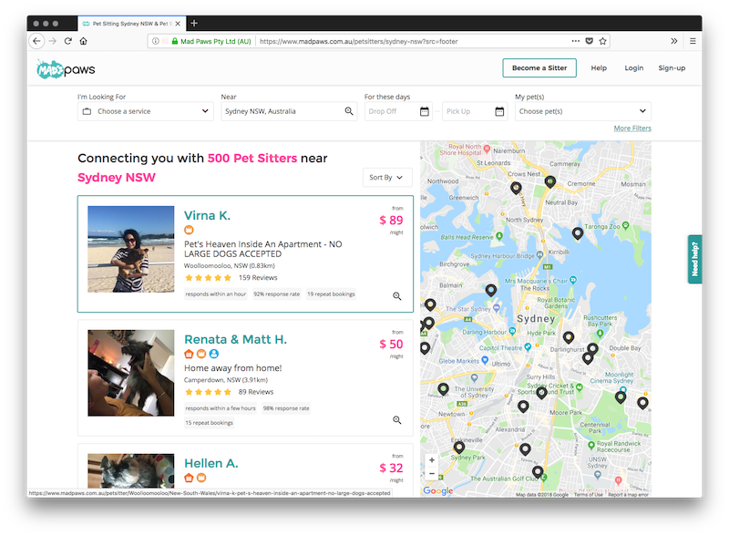 MadPaws - Онлайн-маркетплейс услуг по выгулу собак
