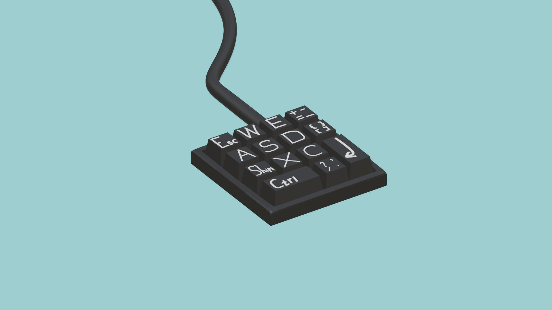 3D-модель "Мини-клавиатура"