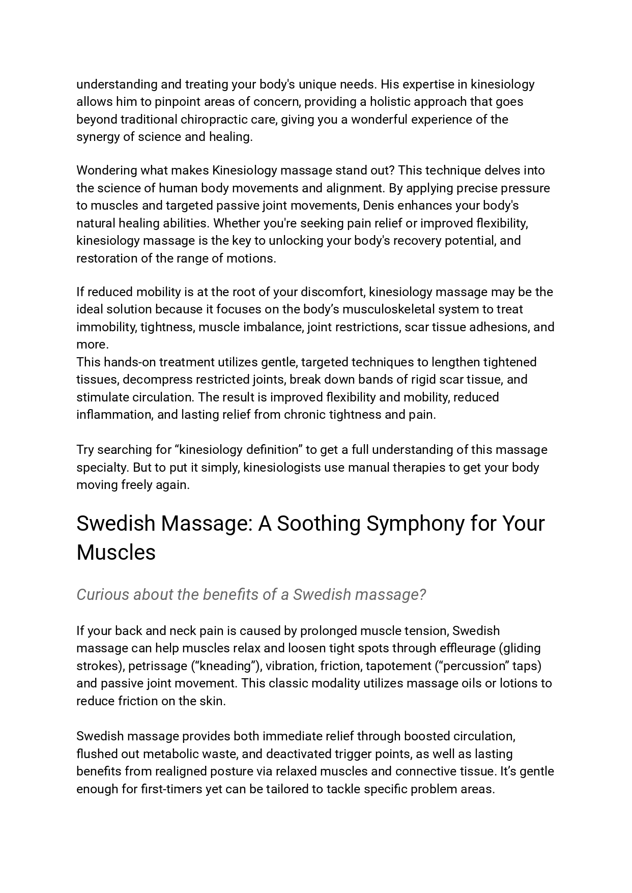 Discover Blissful Relief with Denis, Your Expert Chiropractor an