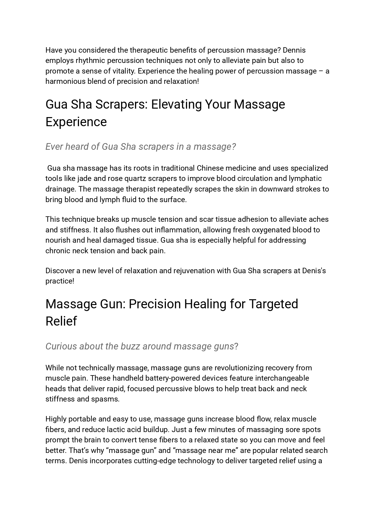 Discover Blissful Relief with Denis, Your Expert Chiropractor an