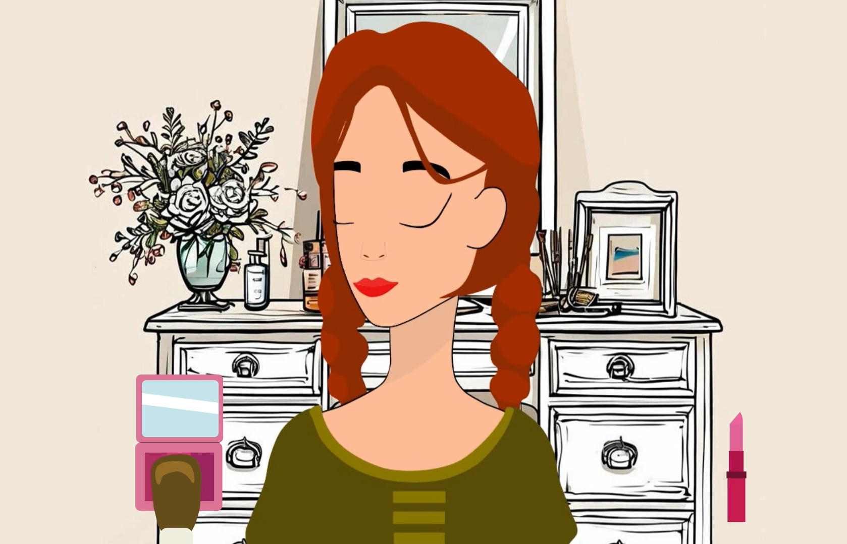 Девушка из мобильной игры