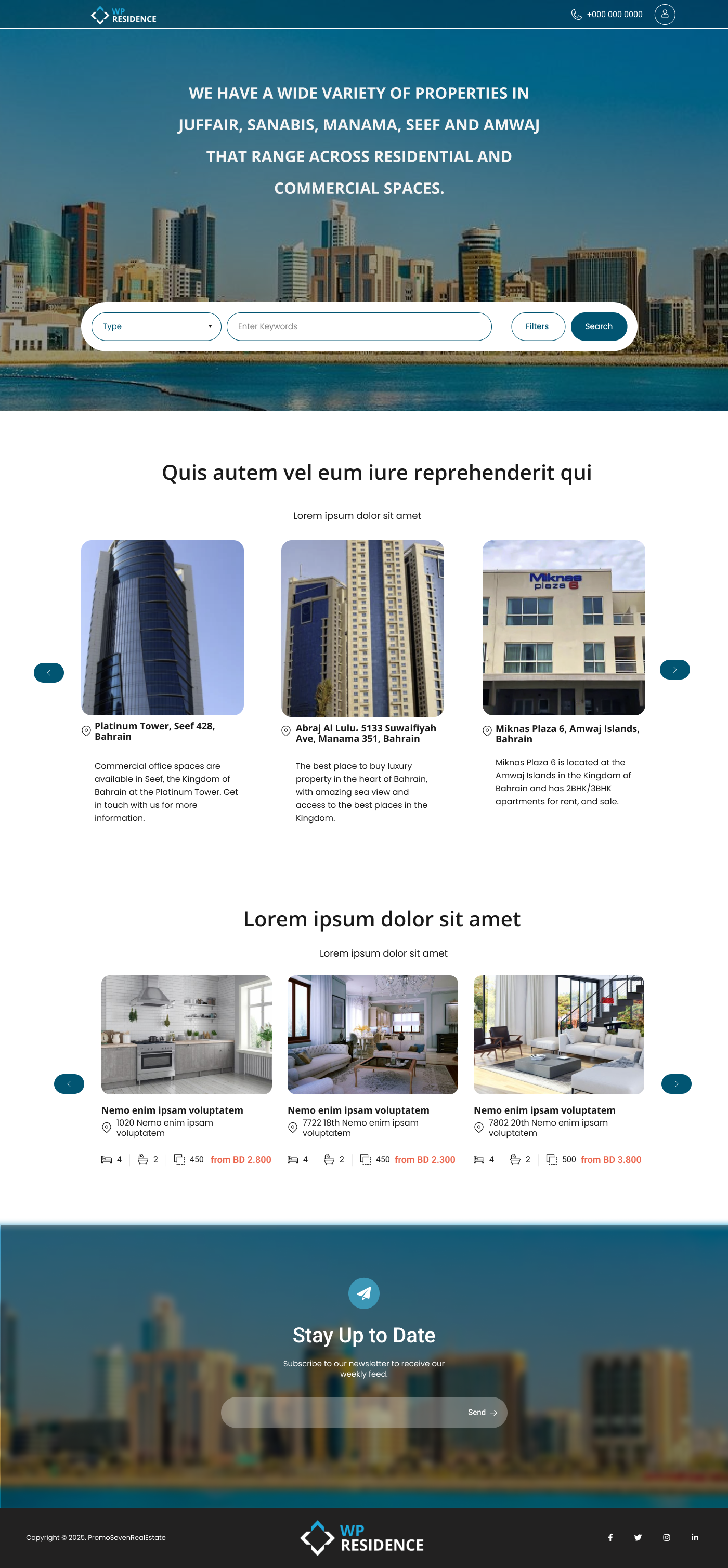 Дизайн платформы для Real Estate