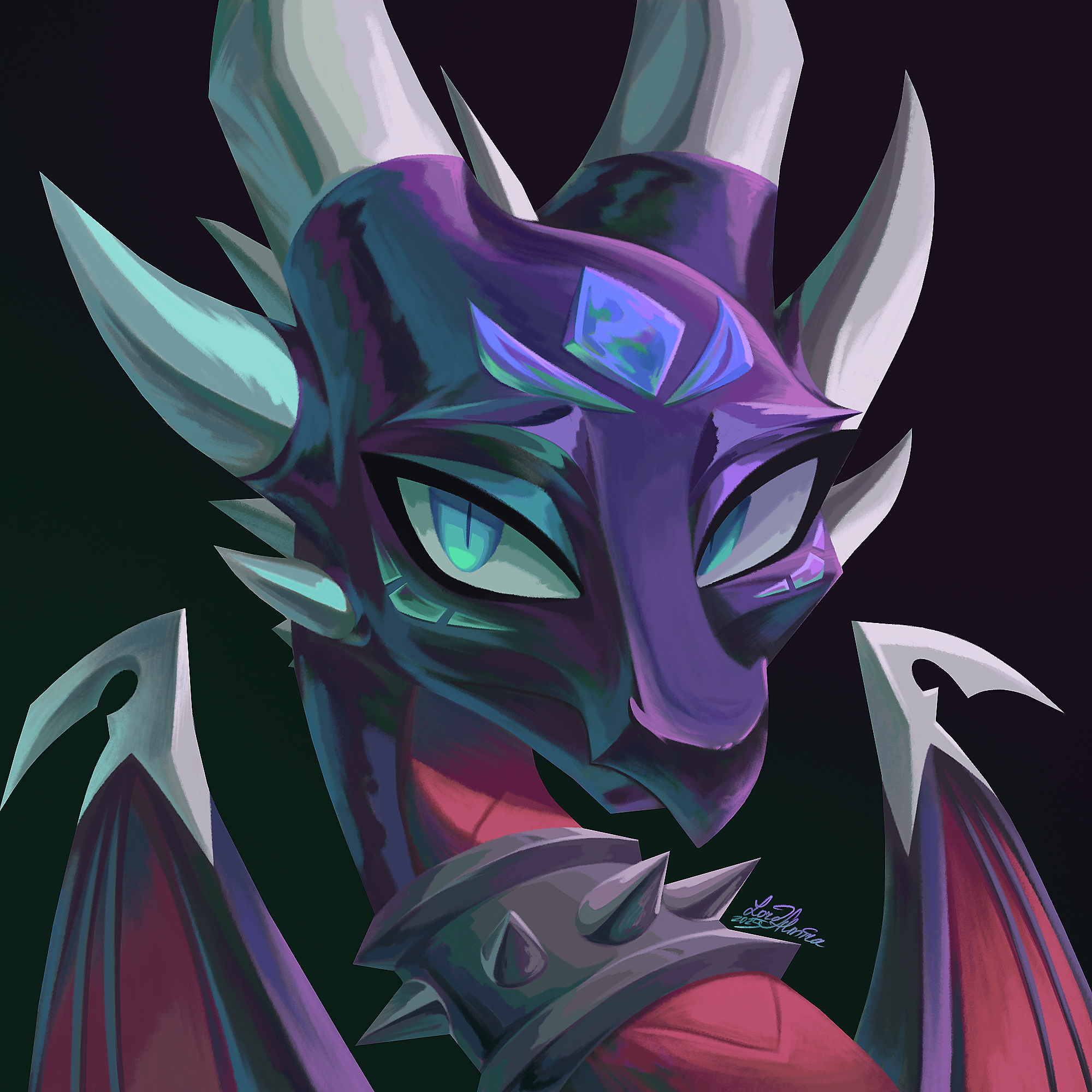 Painted Dragon heads