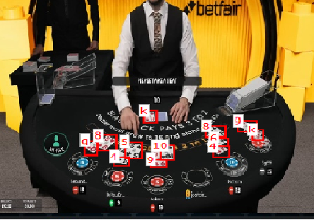 Детекция карт в реальном времени для игры в blackjack