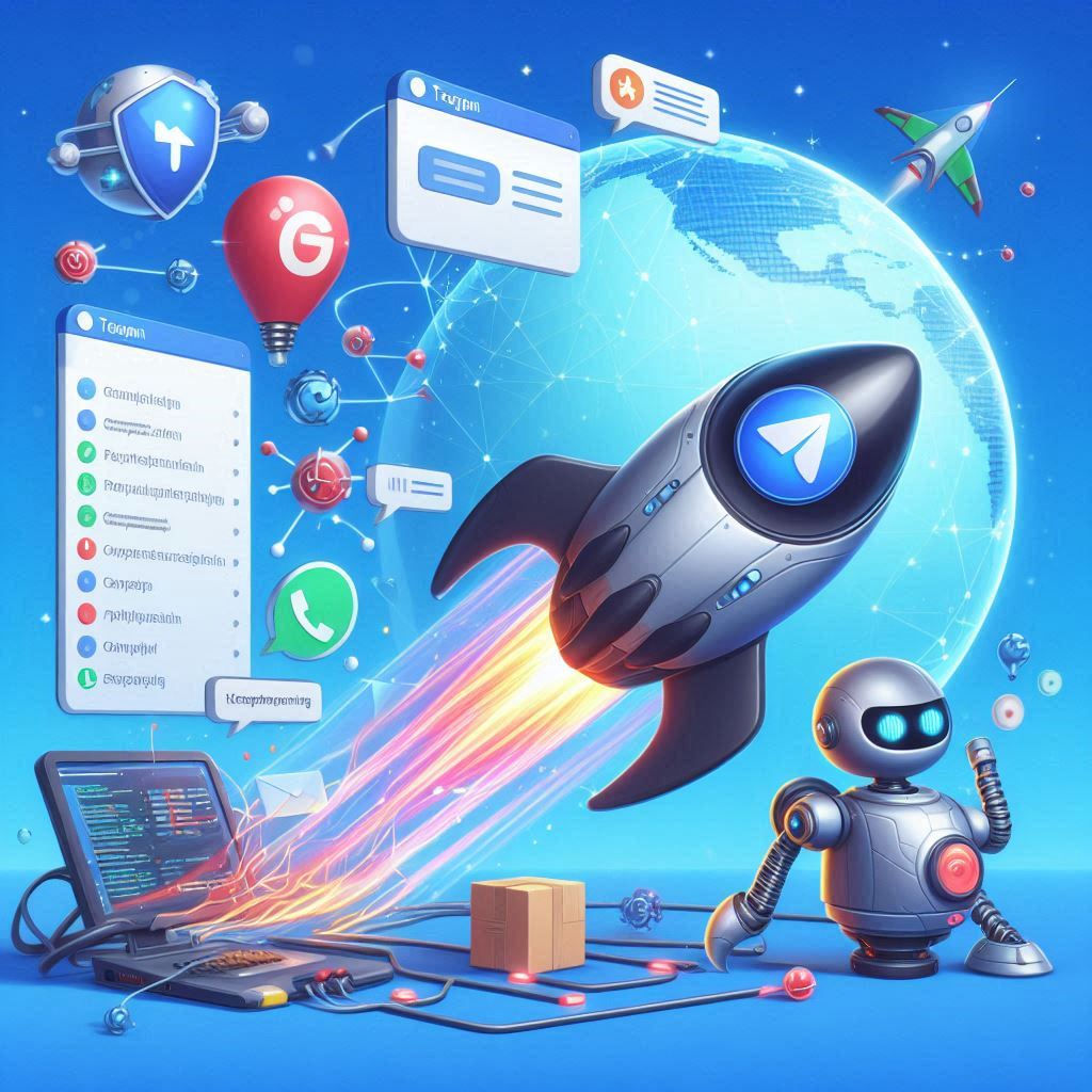 Telegram bot creation, automation scripts, web scraping, FastAPI