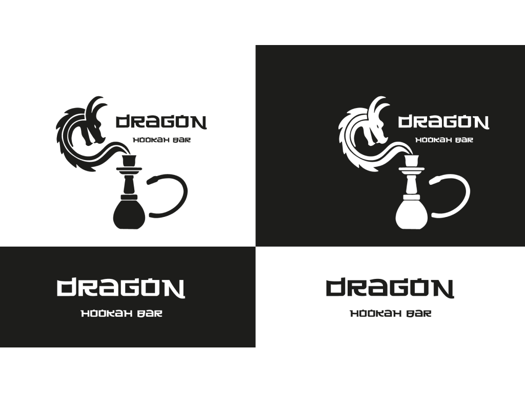 Логотип для кальянного бара "Dragon"