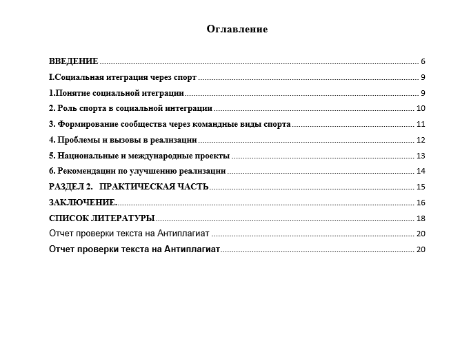 КОНКУРСНАЯ РАБОТА. ПРОЕКТ. "Реализация социальной интеграции с помощью спорта."